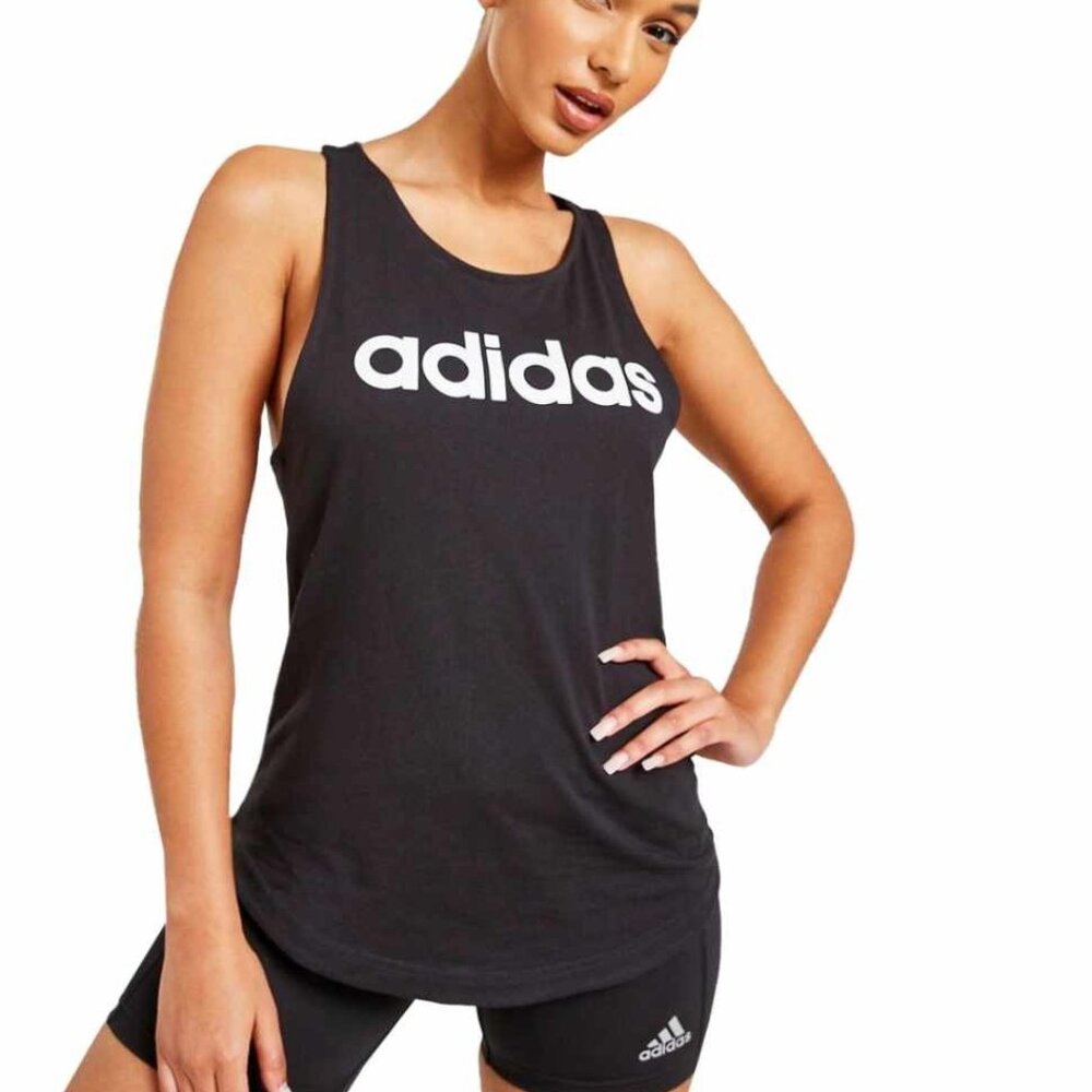 Adidas Essentials Logo Tank Top | Women's Size S | Athleisure Gym Vibe